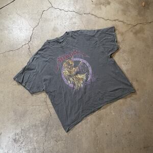 METALLICA AND JUSTICE FOR ALL BAND ROCK GREY TEE SHIRT SIZE XL